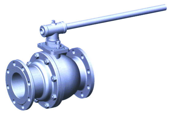CS  API 6D DIN Floating Ball Valve Flanged With PTFE Seat Q41F/H/Y-150Lb