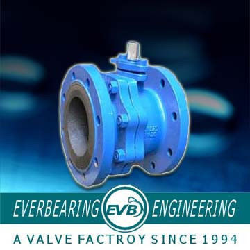 1.6MPa DIN3357 PTFE Seat Cast Iron Ball Valve , Seat Ball Valve