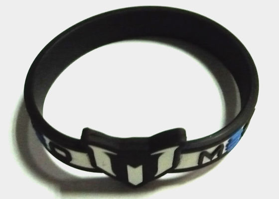 Black Relieving Stress / Sleep Silicone energy Bracelet Wristbands To Relieve Muscle